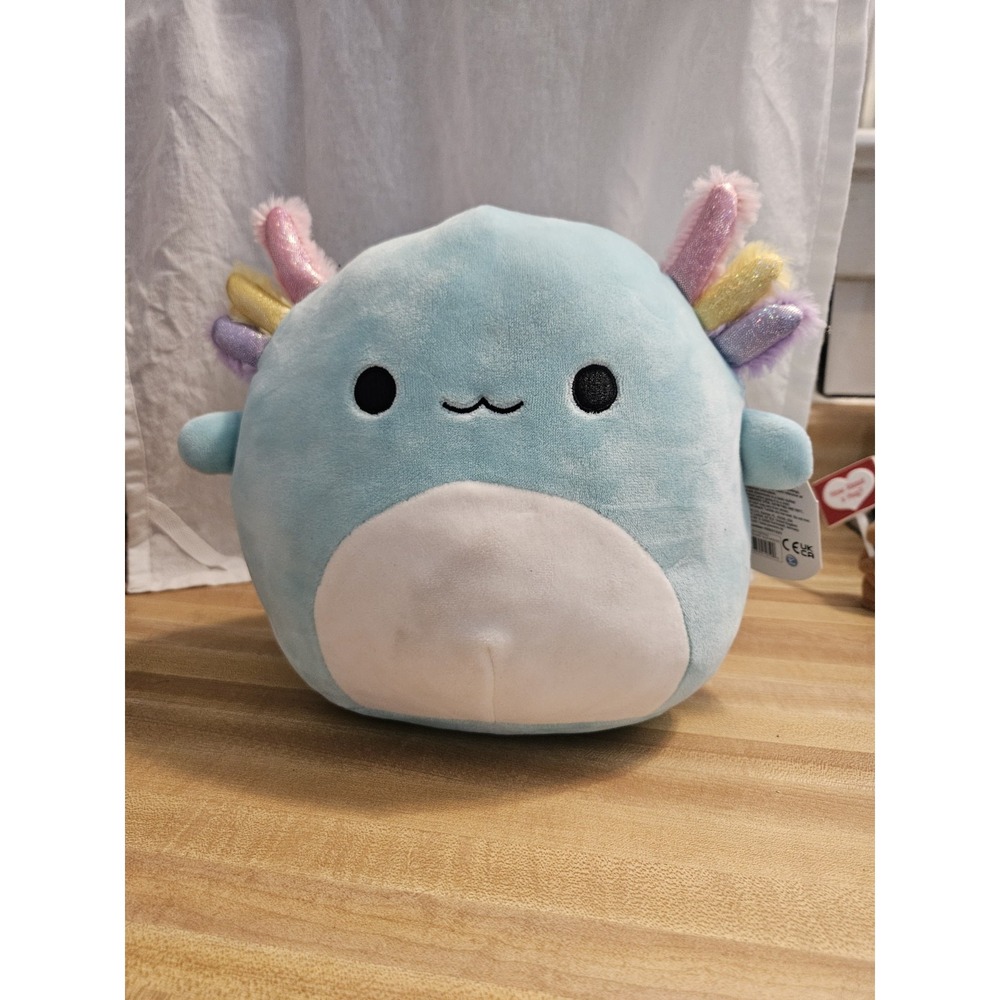 Squishmallow Irina Axolotl RARE Blue Kellytoy‎ Sea Summer Collection 2021 8" New